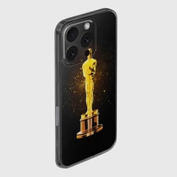Чехол для iPhone 16 Pro силиконовый с защитой камеры Оскар статуэтка - фото 2