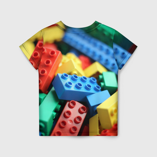 Детская футболка 3D с принтом Лего, вид сзади #1