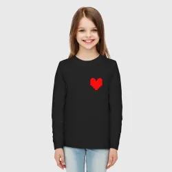 Детский лонгслив хлопок Undertale Heart - фото 2