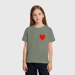 Детская футболка хлопок Undertale Heart - фото 2