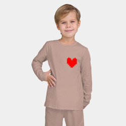 Детская пижама с лонгсливом хлопок Undertale Heart - фото 2