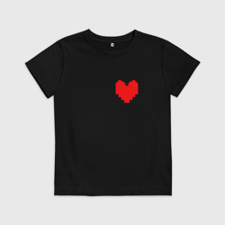 Детская футболка хлопок Undertale Heart