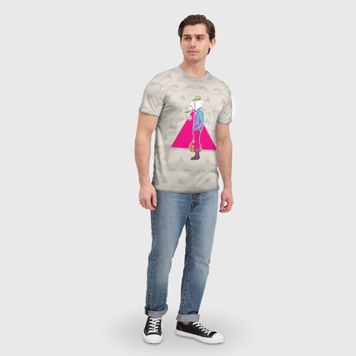 Мужская футболка 3D Хипстер 6, цвет 3D печать - фото 5