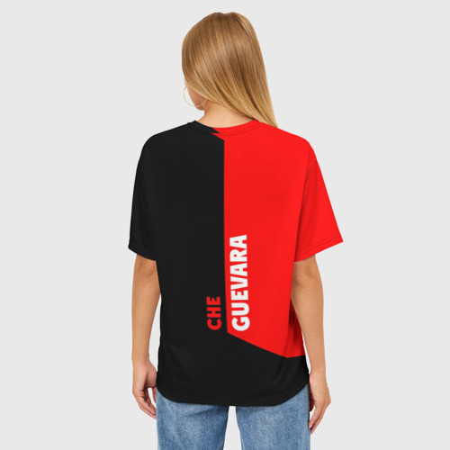 Женская футболка oversize 3D Че Гевара, цвет 3D печать - фото 4