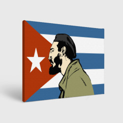 Холст прямоугольный Patria - Fidel Castro