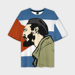 Мужская футболка oversize 3D Patria - Fidel Castro