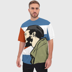 Мужская футболка oversize 3D Patria - Fidel Castro - фото 2