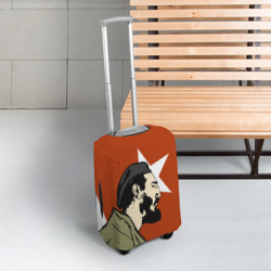 Чехол для чемодана 3D Куба - Фидель - фото 2