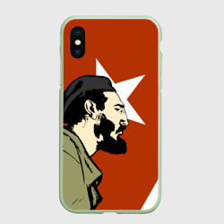 Чехол для iPhone XS Max матовый Куба - Фидель