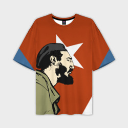 Мужская футболка oversize 3D Куба - Фидель