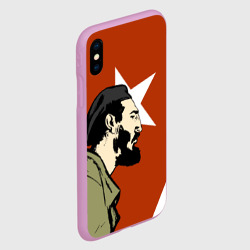 Чехол для iPhone XS Max матовый Куба - Фидель - фото 2