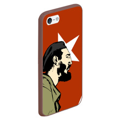 Чехол для iPhone 5/5S матовый Куба - Фидель - фото 2