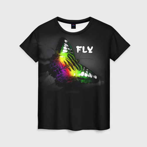 Женская футболка 3D Fly, цвет 3D печать
