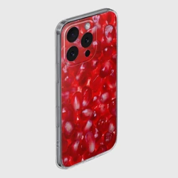 Чехол для iPhone 16 Pro Max силиконовый с защитой камеры Зерна граната - фото 2