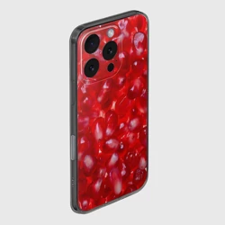 Чехол для iPhone 16 Pro силиконовый с защитой камеры Зерна граната - фото 2