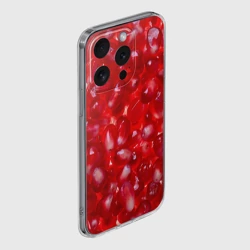 Чехол для iPhone 15 Pro Max силиконовый с защитой камеры Зерна граната - фото 2