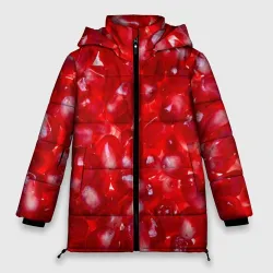 Женская зимняя куртка Oversize Зерна граната