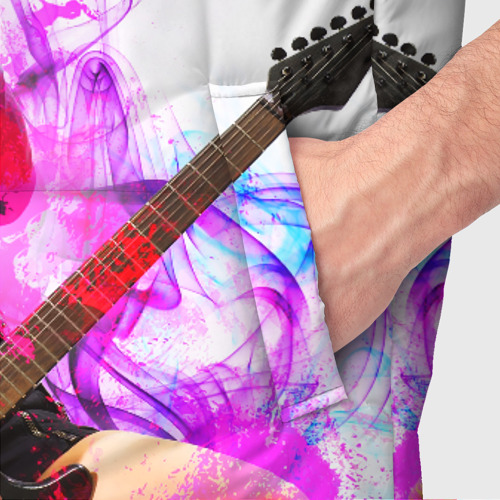 Мужской жилет утепленный 3D Rock-n-Roll, цвет красный - фото 6