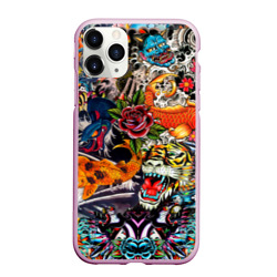 Чехол для iPhone 11 Pro Max матовый Dsquared tatoo