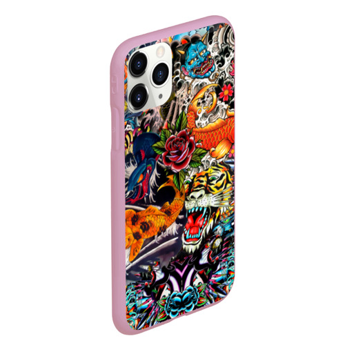 Чехол для iPhone 11 Pro Max матовый Dsquared tatoo - фото 3