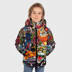 Зимняя куртка для мальчиков 3D Dsquared tatoo - фото 2