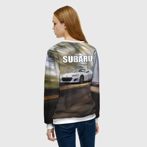 Женский свитшот 3D SUBARU - фото 4