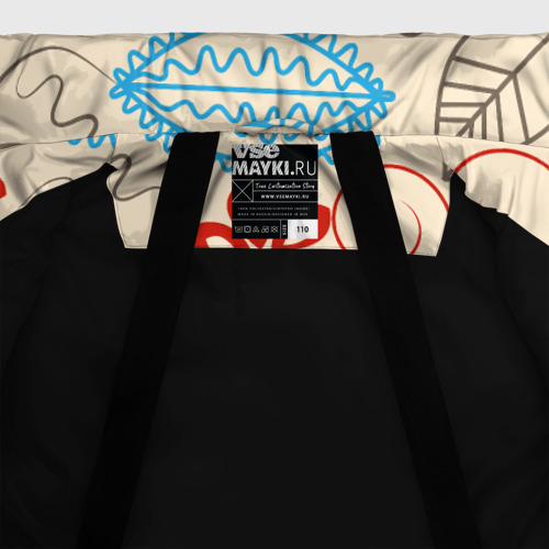 Зимняя куртка для девочек 3D Прованс, цвет черный - фото 7