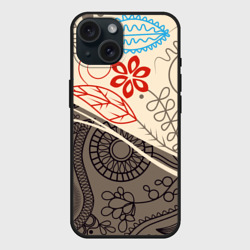 Чехол силиконовый для Apple iPhone 15 матовый Прованс