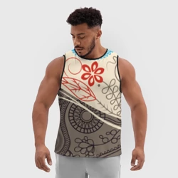 Мужская спортивная майка 3D Прованс - фото 2