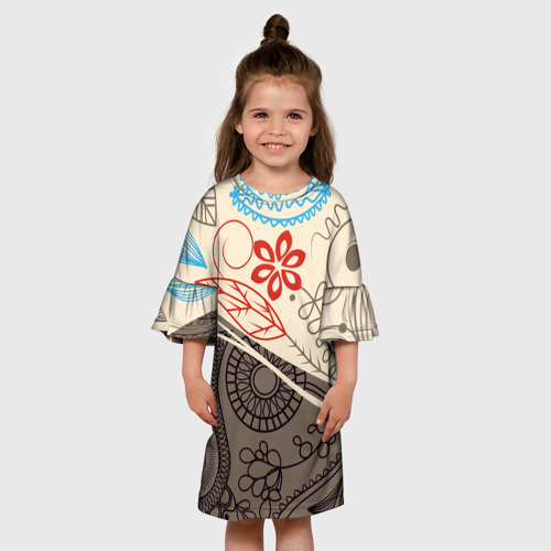 Детское платье 3D Прованс, цвет 3D печать - фото 4