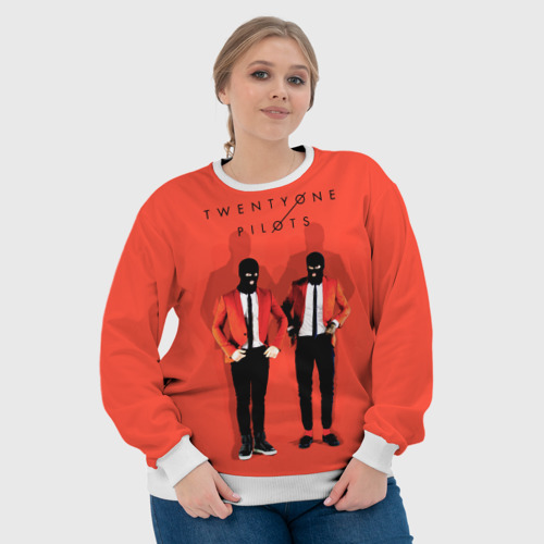 Женский свитшот 3D Twenty One Pilots Guys, цвет 3D печать - фото 6