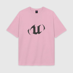 Женская футболка Oversize хлопок texturе Unreal Tournament 2004