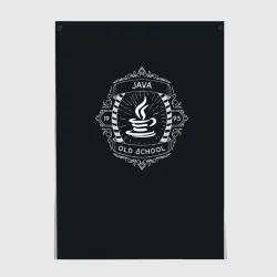 Постер Java old school