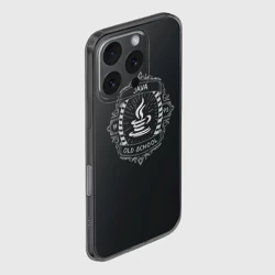 Чехол для iPhone 16 Pro силиконовый с защитой камеры Java old school - фото 2