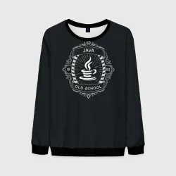 Мужской свитшот 3D Java old school