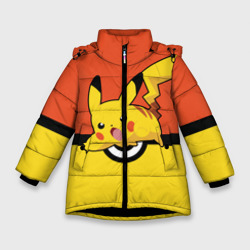 Зимняя куртка для девочек 3D Пикачу Покебол
