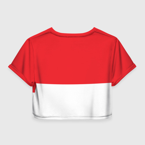 Женская футболка Crop-top 3D Pokeball, цвет 3D печать - фото 2