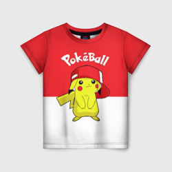 Детская футболка 3D Pokeball