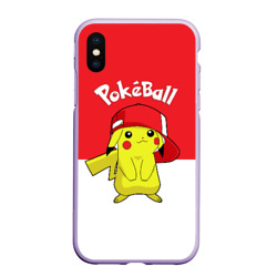 Чехол для iPhone XS Max матовый Pokeball