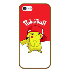 Чехол для iPhone 5/5S матовый Pokeball