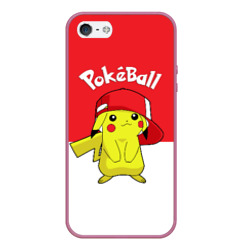 Чехол для iPhone 5/5S матовый Pokeball