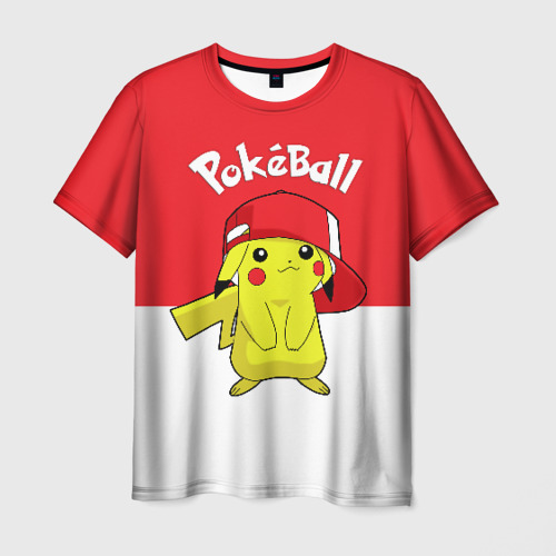 Мужская футболка 3D Pokeball, цвет 3D печать