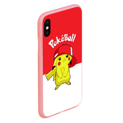 Чехол для iPhone XS Max матовый Pokeball - фото 2