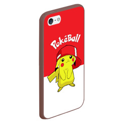 Чехол для iPhone 5/5S матовый Pokeball - фото 2