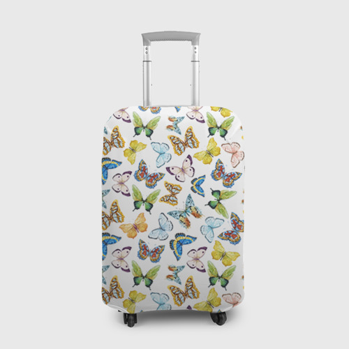 Чехол на чемодан Цветы и бабочки 11