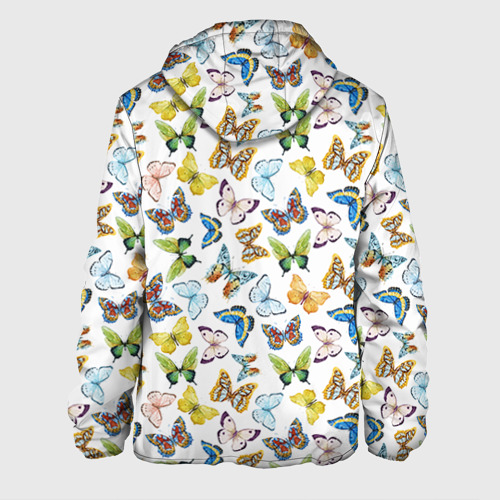 Мужская куртка 3D Цветы и бабочки 11, цвет 3D печать - фото 2