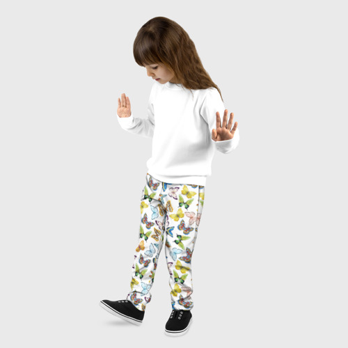 Детские брюки 3D Цветы и бабочки 11 - фото 3