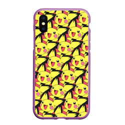 Чехол для iPhone XS Max матовый Pikachu