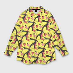 Мужская рубашка oversize 3D Pikachu