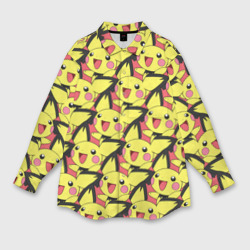 Женская рубашка oversize 3D Pikachu